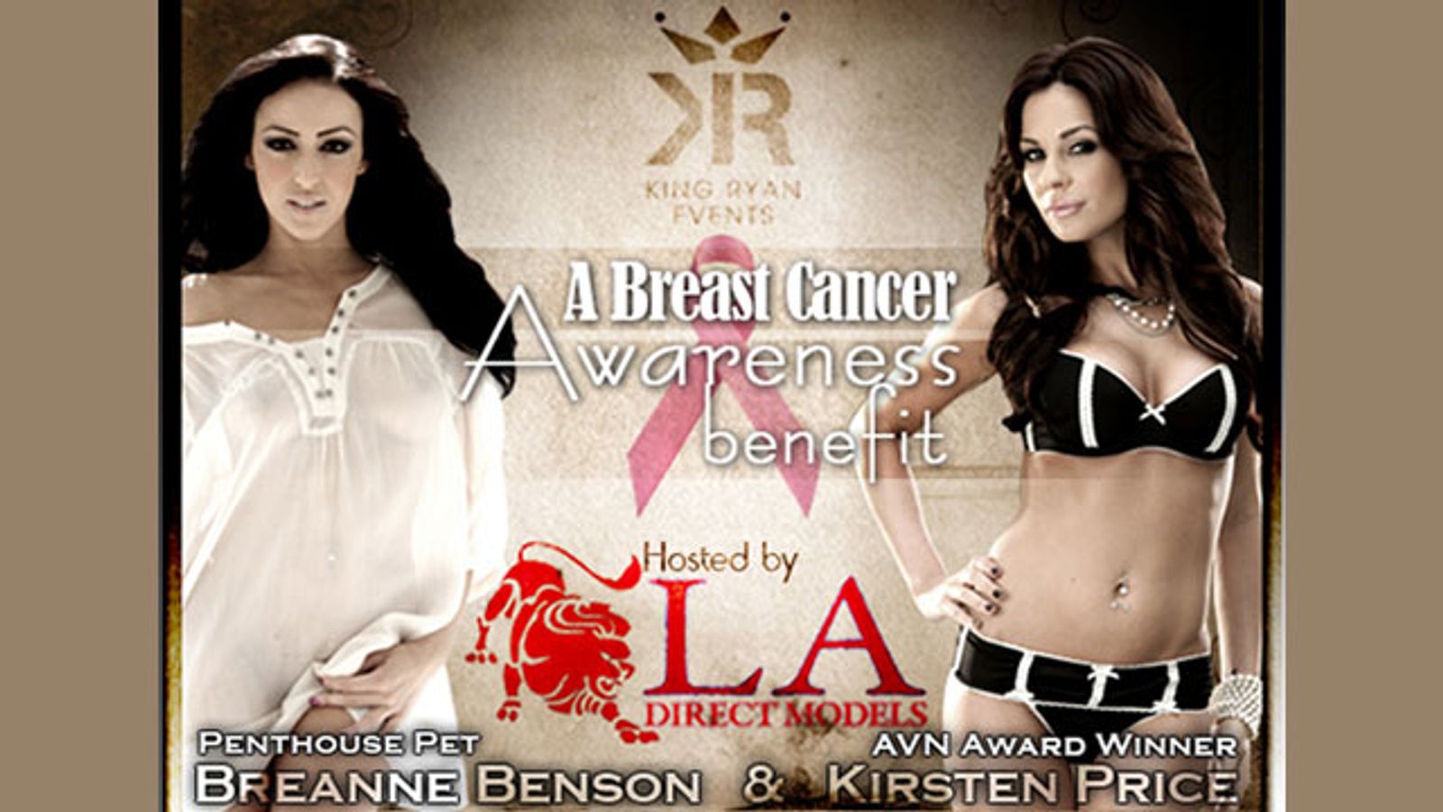 AEBN, Immoral, King Ryan, LA Direct Throw Party for Breast Cancer Charity