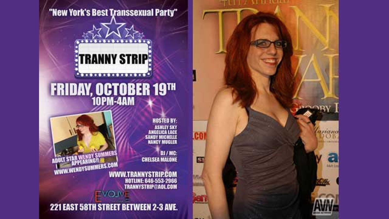 Wendy Summers to Host NYC Tranny Strip This Friday