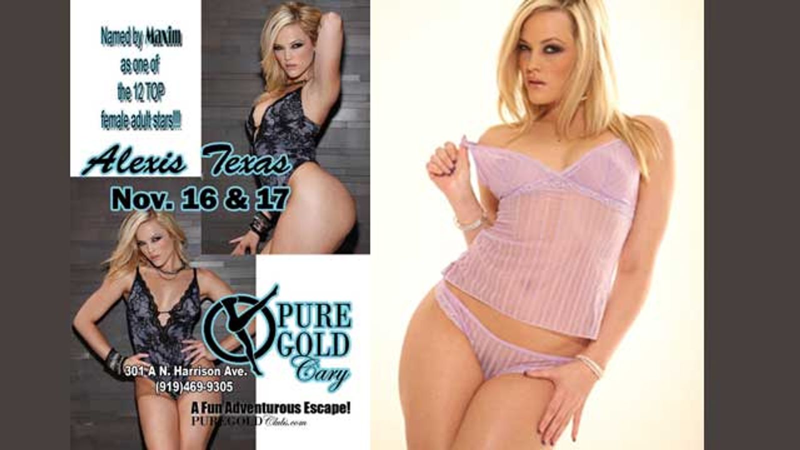 Alexis Texas Brings Her Big Booty to NC for Two Nights