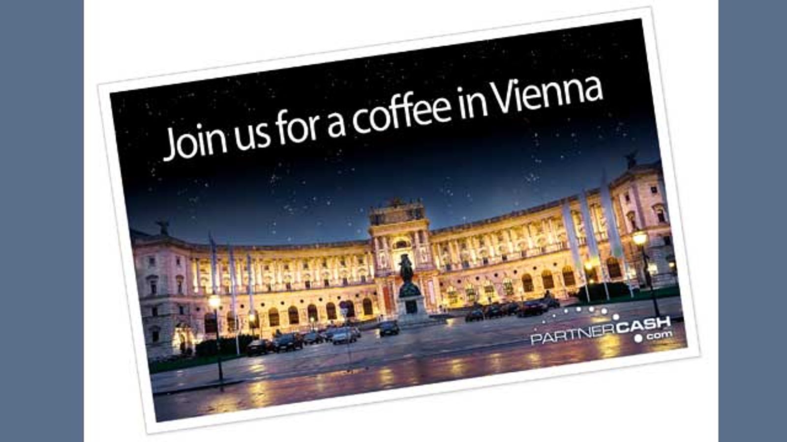 PartnerCash Invites Eurowebtainment Attendees for Coffee