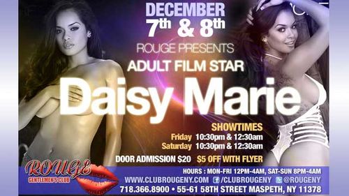 Daisy Marie Appearing in Long Island This Weekend