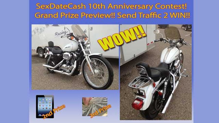 Sex Date Network 10th Anniversary Harley Giveaway Contest Begins