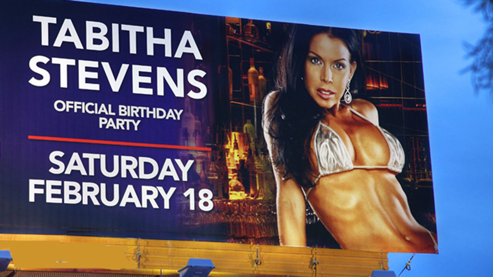 Tabitha Stevens Appears on Las Vegas Billboard