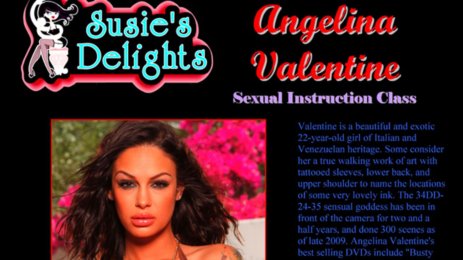 Angelina Valentine Conducting Sex Ed Workshop Thursday