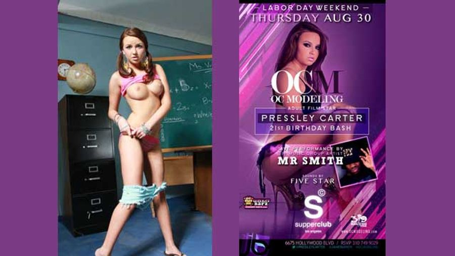 OC Modeling's Pressley Carter Throws 21st B-day Party Tonight