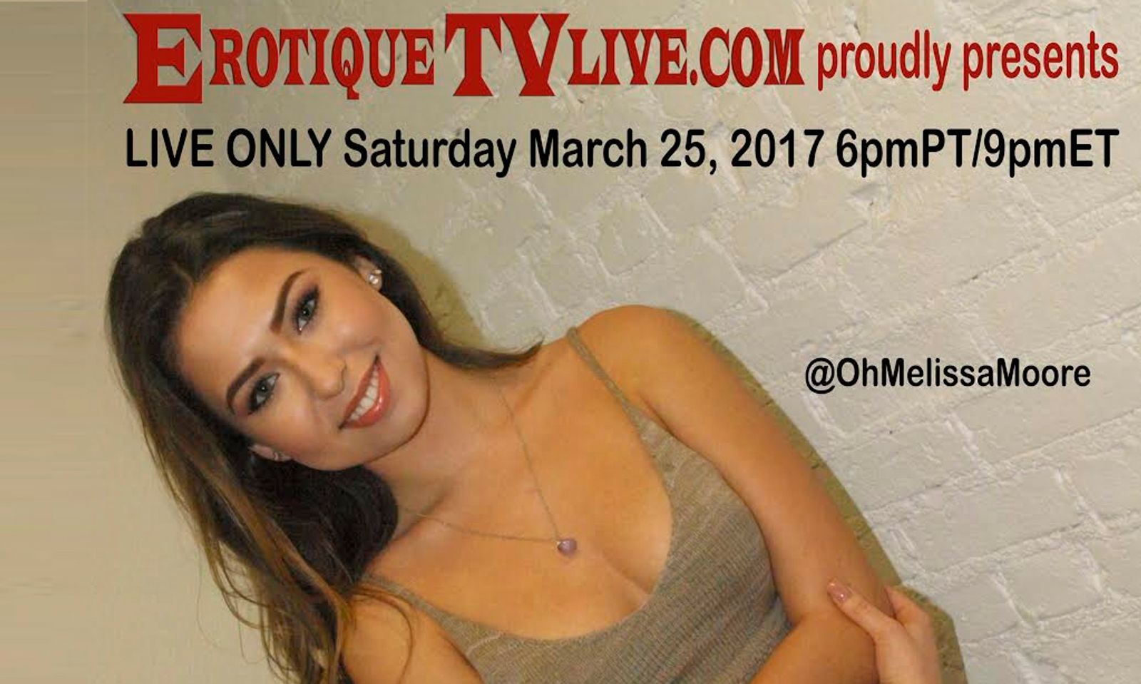 Melissa Moore, Eric John Reunite for Live Show on ErotiqueTV