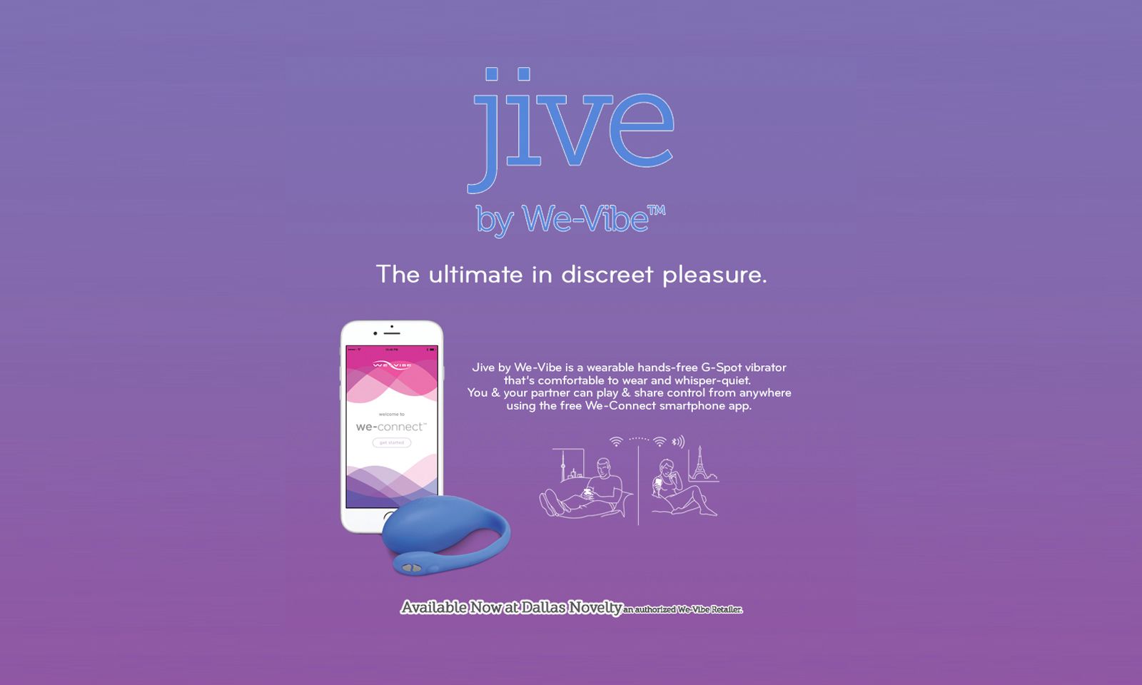 Dallas Novelty Carrying We-Vibe’s Jive 10 Wearable Vibrator