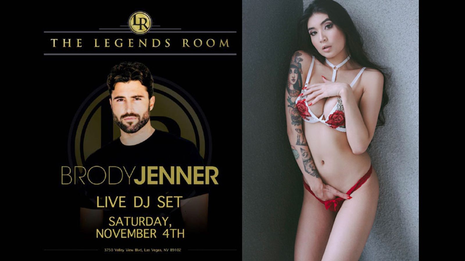 Legends Room Will Have Brenna Sparks & DJ Brody Jenner Nov. 4