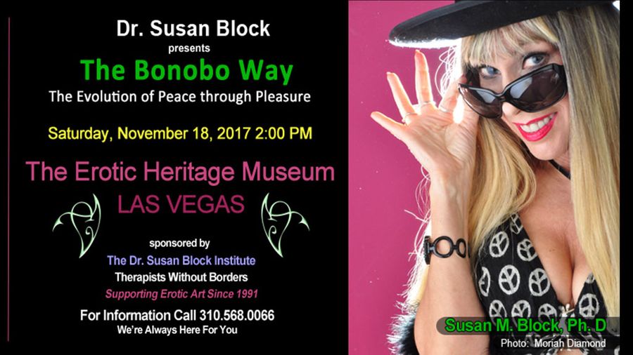 Dr. Susan Block To Deliver Lecture At Erotic Heritage Museum