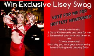 Cast an AVN Fan Vote and Win Exclusive Lisey Sweet Swag
