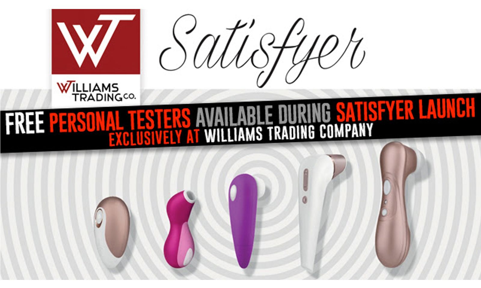 Williams Trading Offering Free Testers During Satisfyer Launch