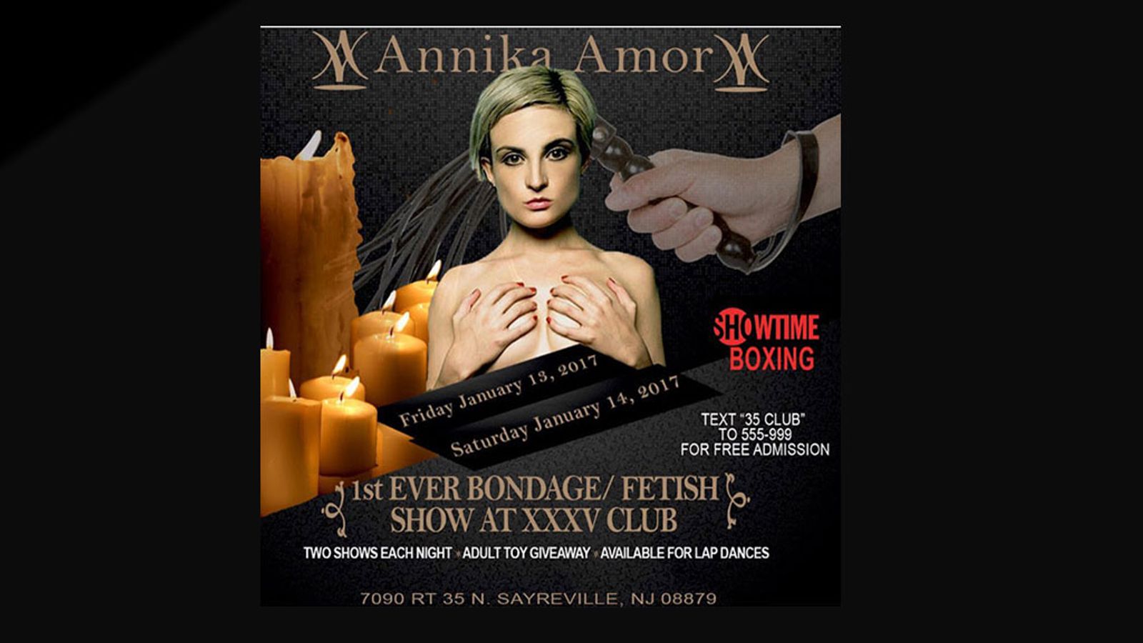 Former XXX Star Annika Amour Headlines at Club XXXV Gentlemen’s Club