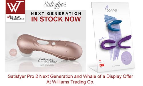 Williams Trading Has Satisfyer Pro 2, Whale of a Display Offer