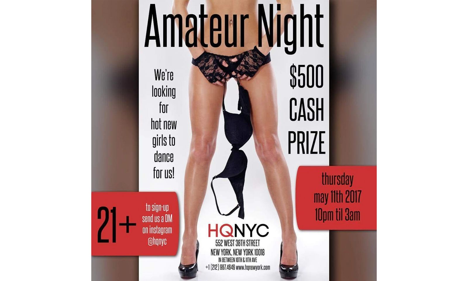 Headquarters Gentlemen’s Club Presenting Amateur Night