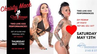 Former Adult Star Christy Mack To Headline at Clubs in OR, WA & CO