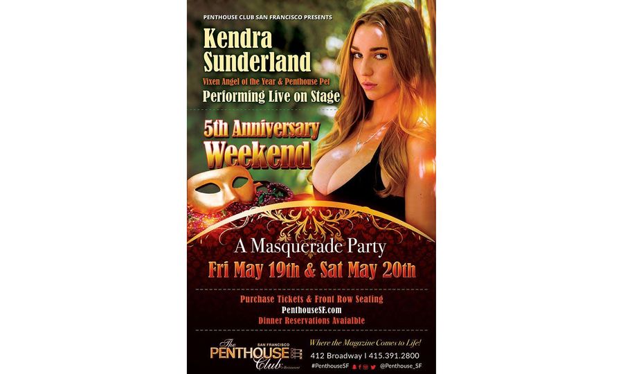 Kendra Sunderland Hosting Penthouse SF’s 5th Anniversary