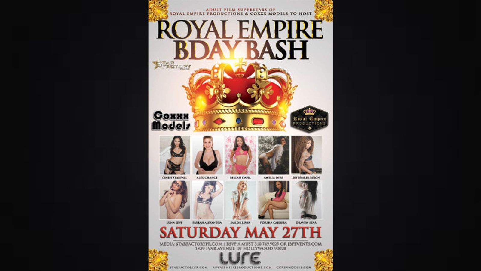 Porn Stars to Host Birthday Party for Royal Empire Owner