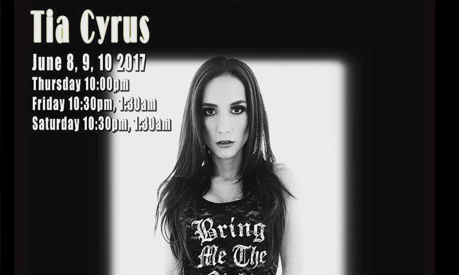 Tia Cyrus Mounts Shows at Crazy Horse San Francisco