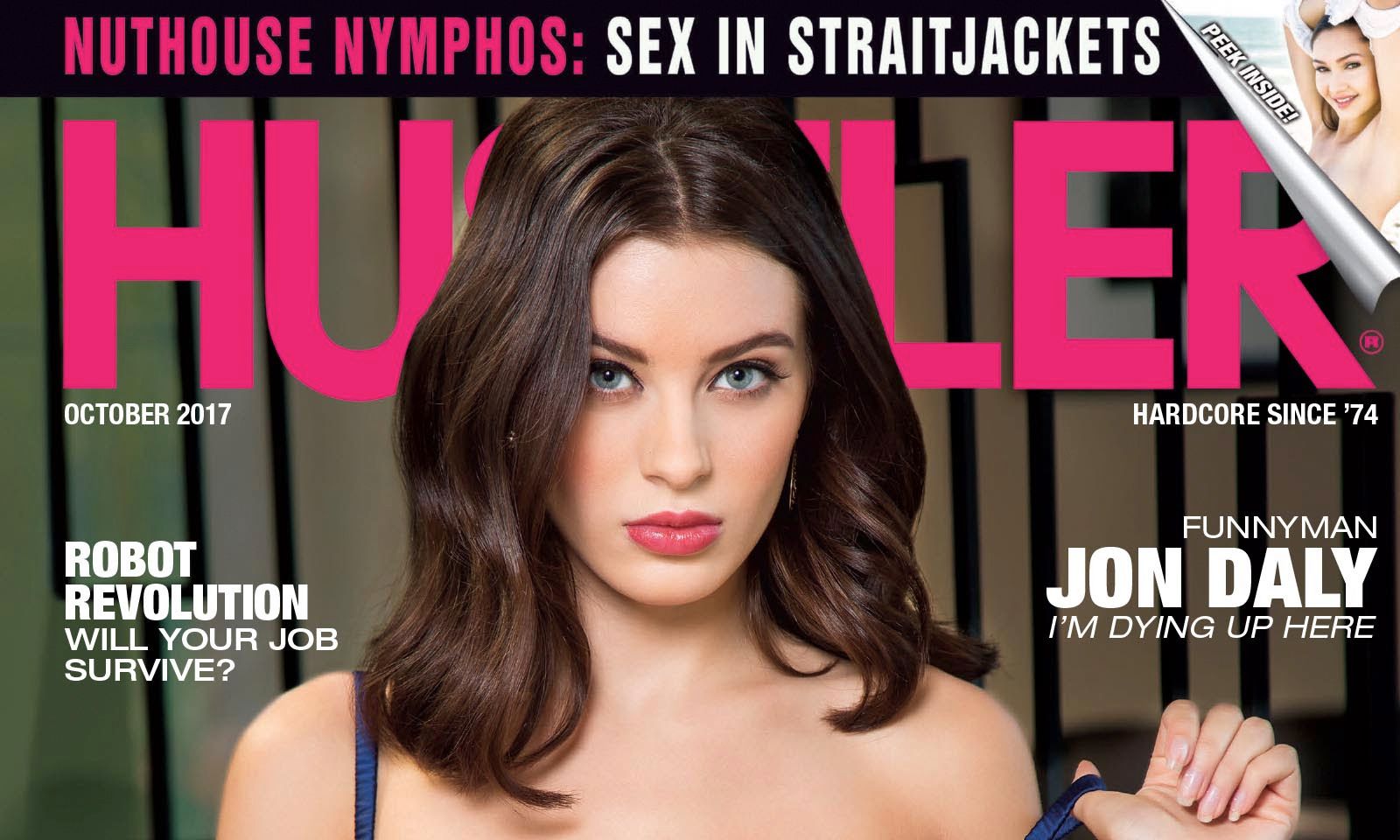 Lana Rhoades Graces Cover of Hustler October Issue, Available Now