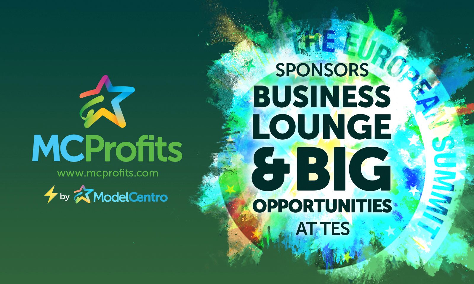ModelCentro/MCProfits Sponsoring Business Lounge at TES