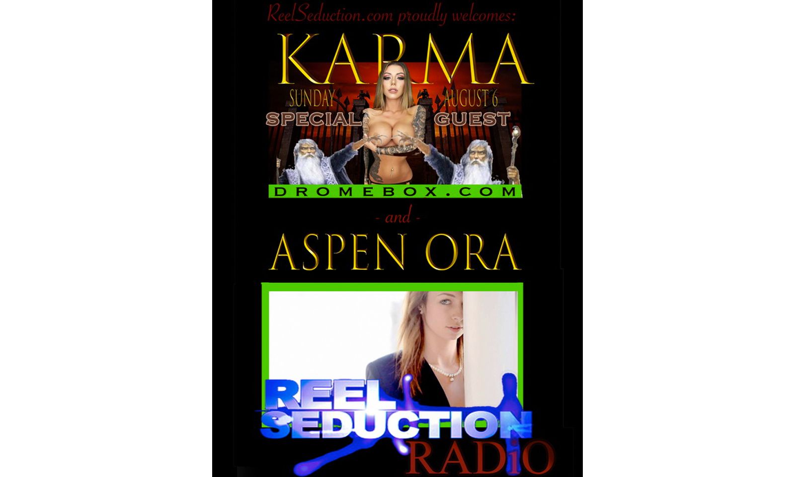 Karma RX, Aspen Ora on ‘Reel Seduction Radio’ This Weekend