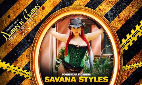 Savana Styles Hits Dames n' Games for Caliente Cage Rage