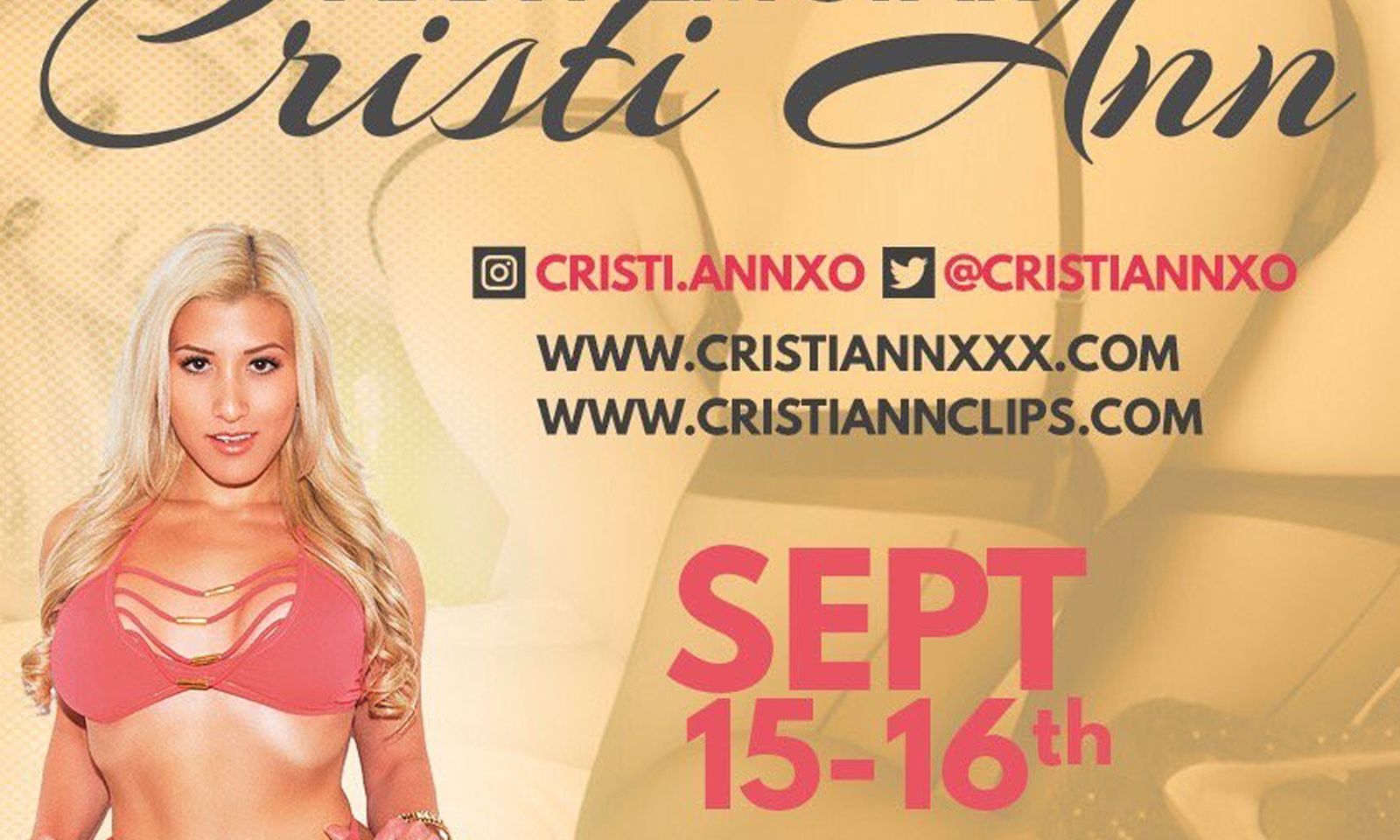Cristi Ann Featuring at Red Parrot in El Paso This Weekend
