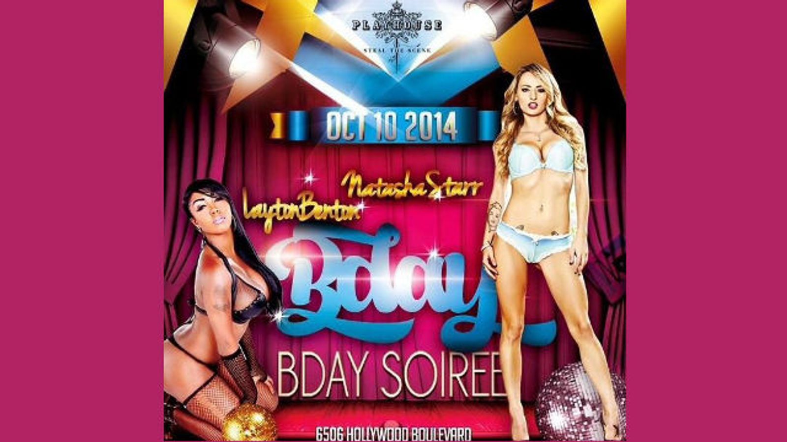 Natasha Starr, Layton Benton Celebrate Birthdays at Playhouse Friday