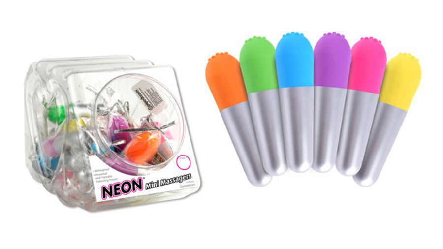 Pipedream’s Neon Luv Touch Mini Massagers Bowl In Stock, Shipping