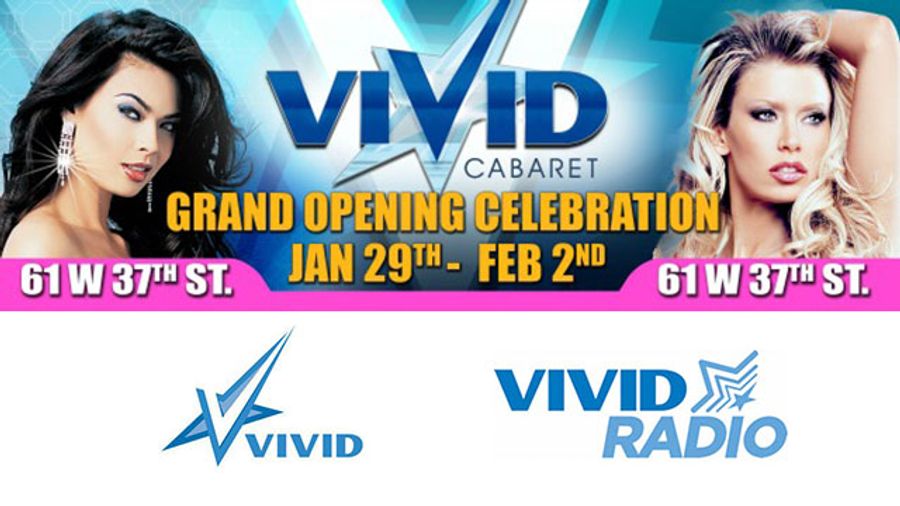 Vivid Cabaret NYC to Hold Grand Opening Parties Jan. 29 to Feb. 2