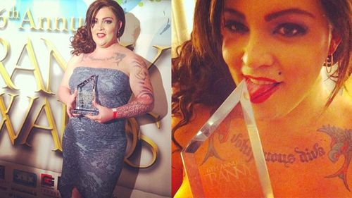 Michelle Austin Dubbed Voluptuous Diva at 6th Annual Tranny Awards