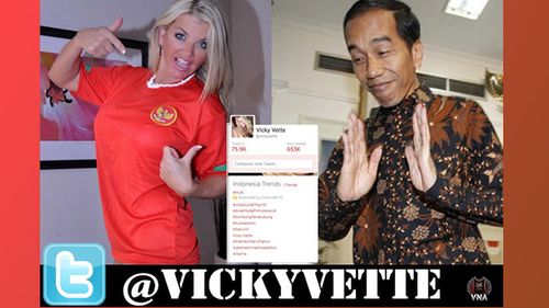 Vicky Vette Trends on Twitter During Indonesian Prez Elections