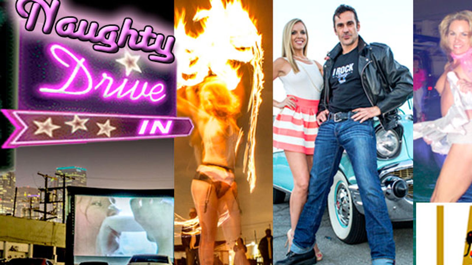 Fans Come Out for Sienna Sinclaire's Topless Drive-In Movie Event