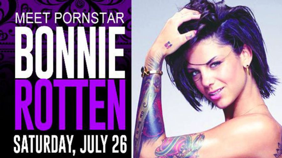 Bonnie Rotten to Greet Fans at Hustler Hollywood Lexington, July 26