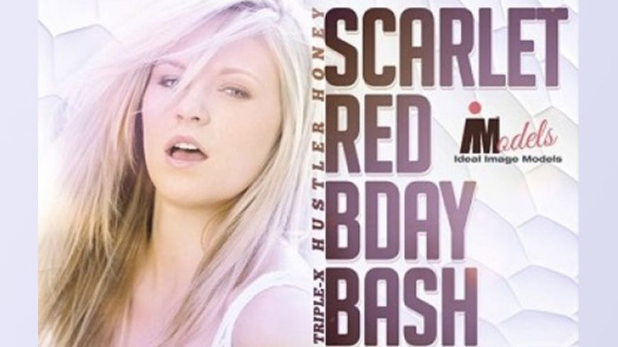 Hustler 40th Anniversary Covergirl Scarlet Red Hosts B'day Bash