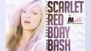 Hustler 40th Anniversary Covergirl Scarlet Red Hosts B'day Bash