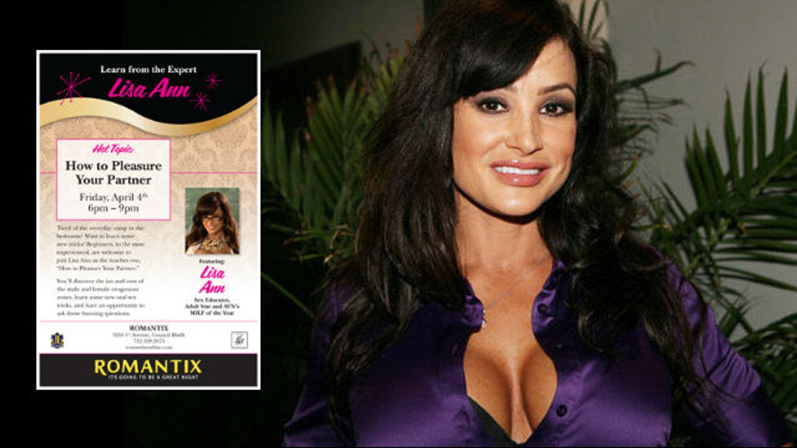 Lisa Ann at Romantix in Iowa, April 4-5