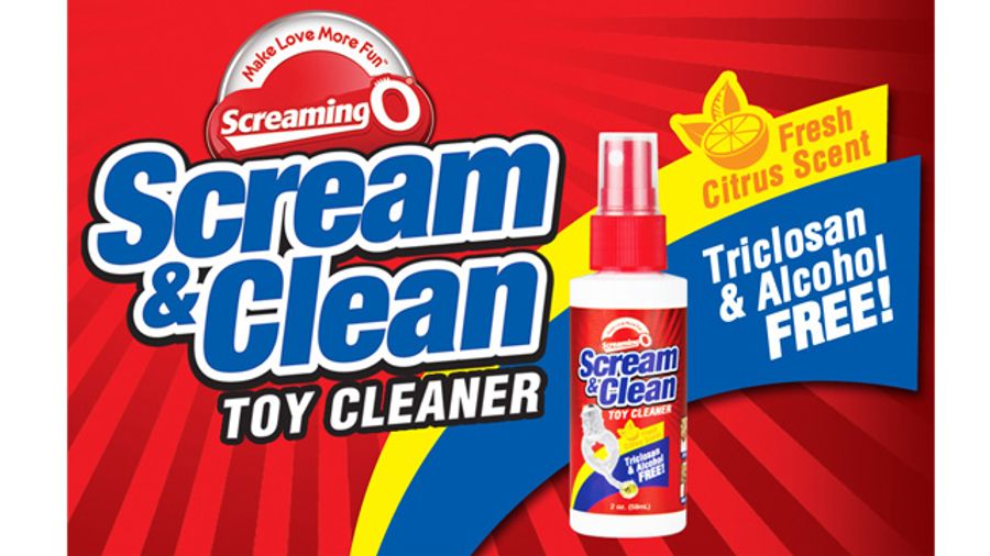 The Screaming O Keeps Sex Toys Sanitary, Sparkling with Scream & Clean