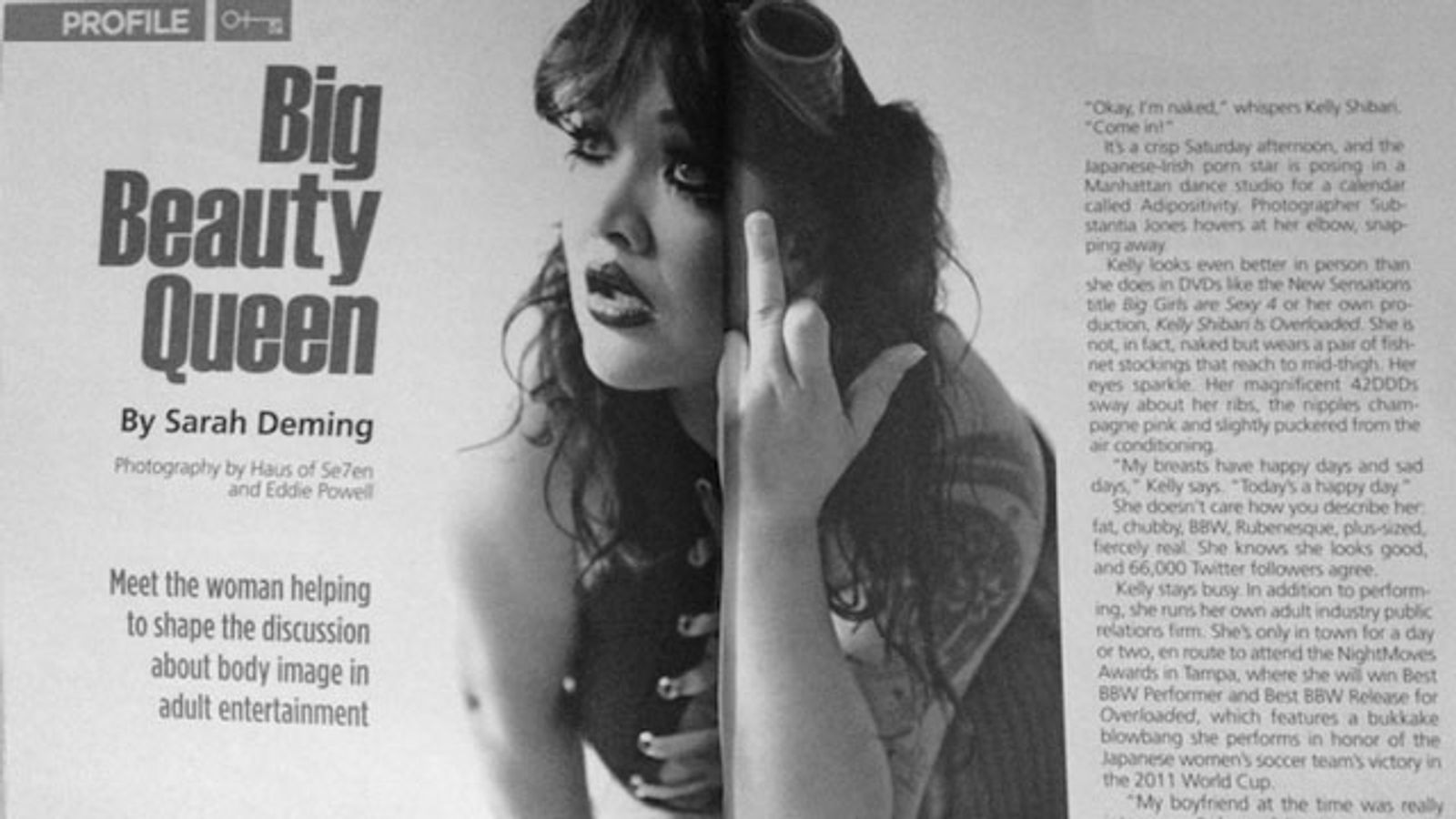 Kelly Shibari Becomes 1st BBW Model To Land Cover of ‘Penthouse Forum’