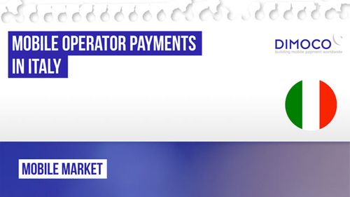 Dimoco Publishes Data on Italy's Potential for Mobile Billing