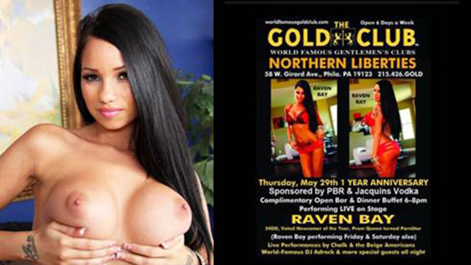 Raven Bay Feature Dancing at Gold Club in Philadelphia