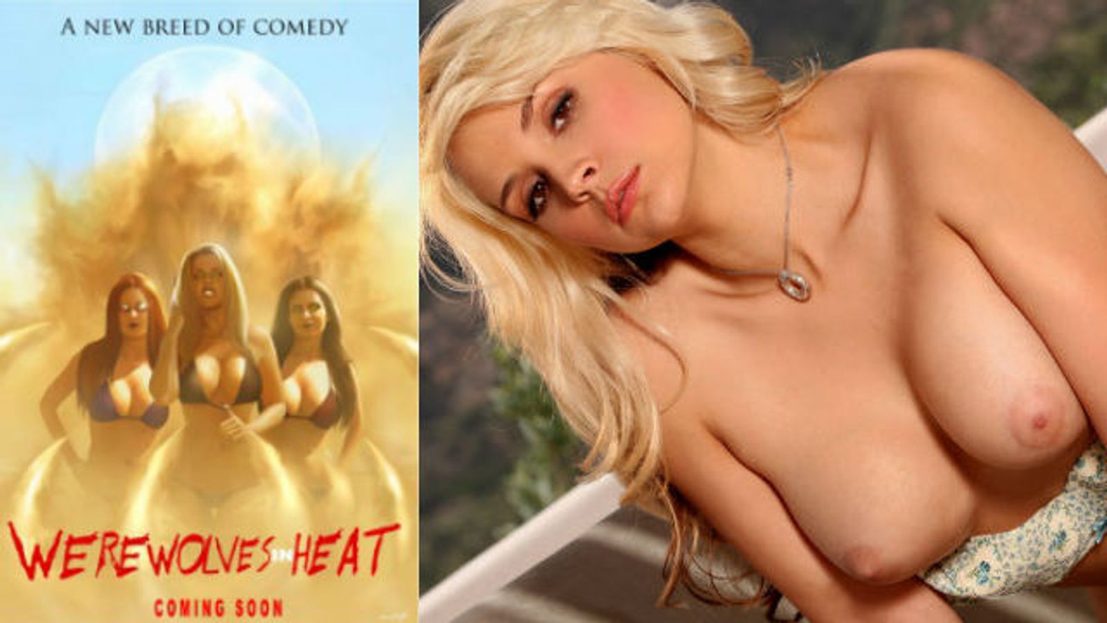 Sarah Vandella Featured in Mainstream Hor-Com, 'Werewolves in Heat'