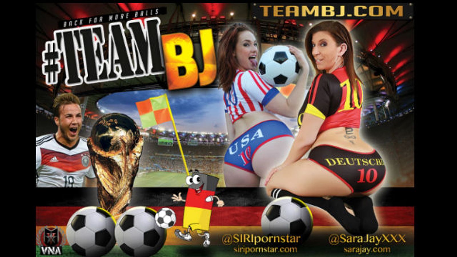 Siri, Sara Jay Deliver on World Cup BJ Pledge Live Tomorrow