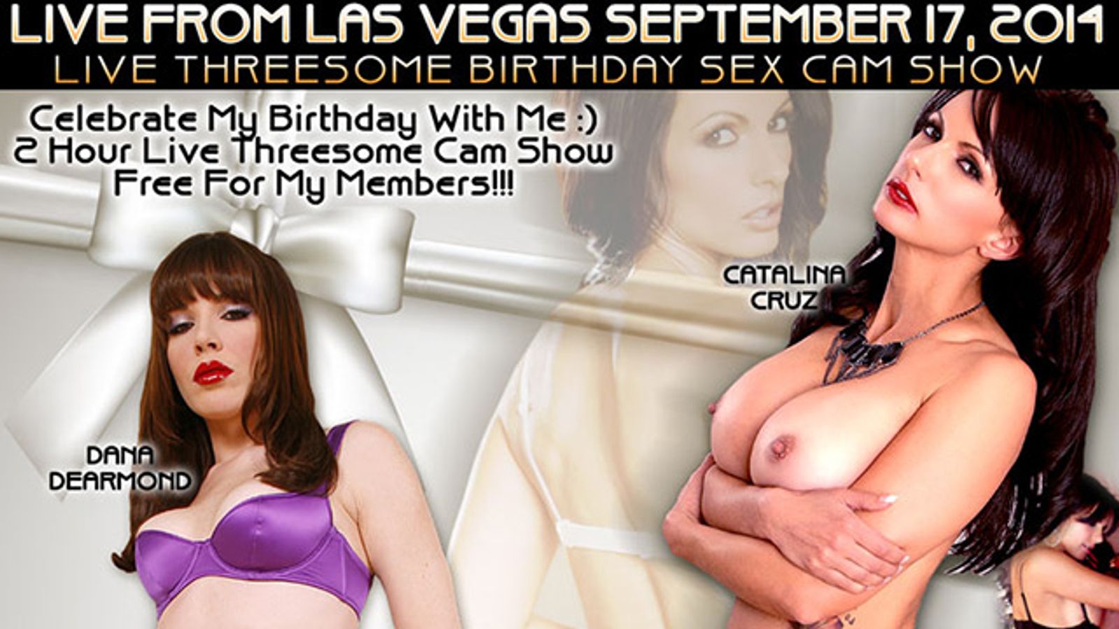 Catalina Cruz Announces Live 2-Hour Birthday Threesome Show