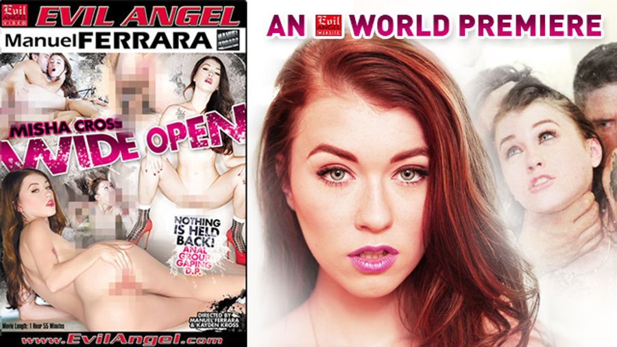 EvilAngel.com Releases Ferrara's 'Misha Cross Wide Open'