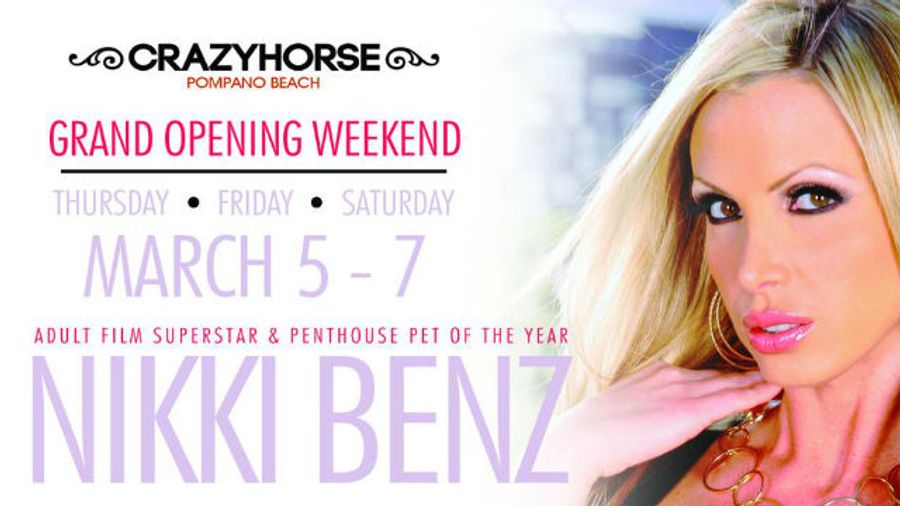 Nikki Benz Headlines Crazy Horse Florida This Weekend