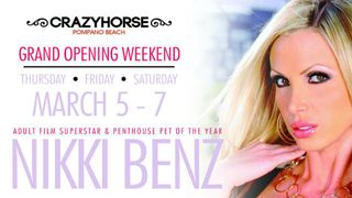 Nikki Benz Headlines Crazy Horse Florida This Weekend