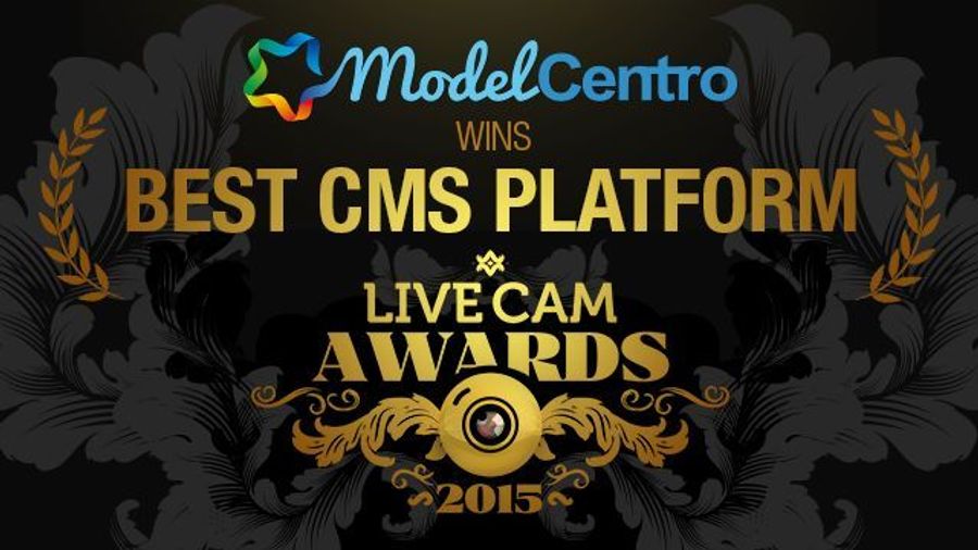 ModelCentro Wins Best CMS Platform at the 2015 Live Cam Awards