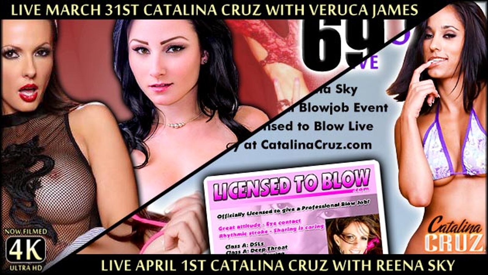 Catalina Cruz Announces Two Special Live Cam Events