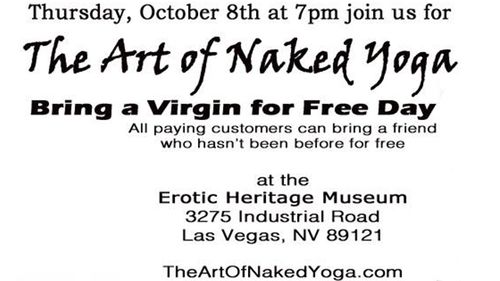 The Art Of Naked Yoga Says 'Bring A Virgin For Free'